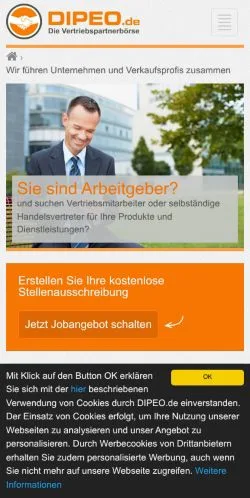 Aperçu du site DIPEO, média de Allemagne pour articles sponsorisés
