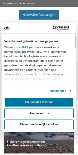 Anteprima del sito Aandrijven & Besturen, media di Paesi Bassi per articoli sponsorizzati