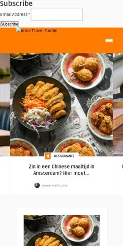 Anteprima del sito Anne Travel Foodie, media di Stati Uniti per articoli sponsorizzati