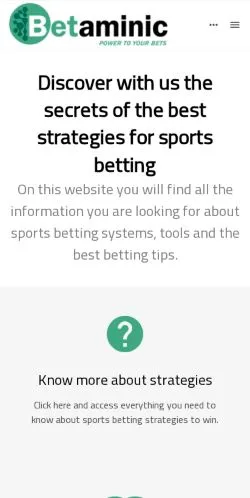 Anteprima del sito Betaminic, media di Regno Unito per articoli sponsorizzati