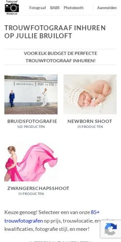 Vista previa del sitio Fotograaf Kiezen, medio de Países Bajos para artículos patrocinados