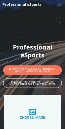 スポンサード記事向けのフィンランドメディア、ProSuomieSportsのサイトプレビュー