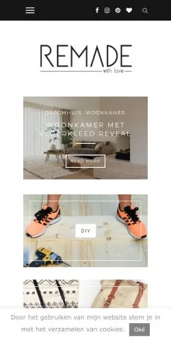 Anteprima del sito Remade With Love, media di Paesi Bassi per articoli sponsorizzati