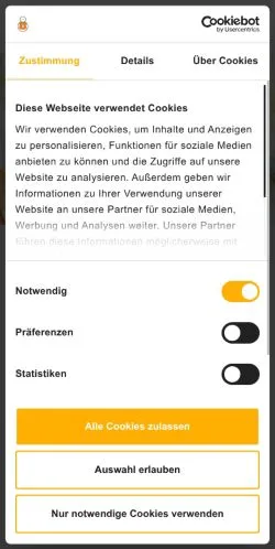Forhåndsvisning av nettstedet Checklisten, medium fra Tyskland for sponsede artikler