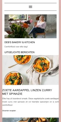 Podgląd witryny Deb's Bakery & Kitchen, medium z kraju Holandia do artykułów sponsorowanych