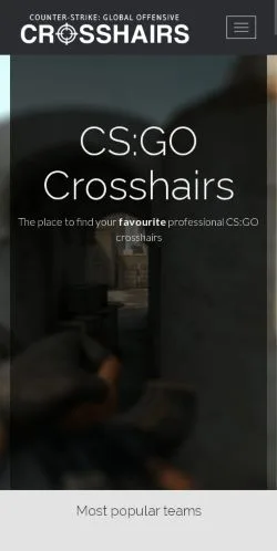 Anteprima del sito CS:GO Crosshairs, media di Stati Uniti per articoli sponsorizzati