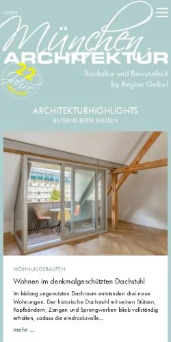 스폰서 기사용 독일 매체 Hoam MünchenArchitektur 사이트 미리보기