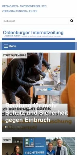 Anteprima del sito Landkreis Kurier, media di Germania per articoli sponsorizzati