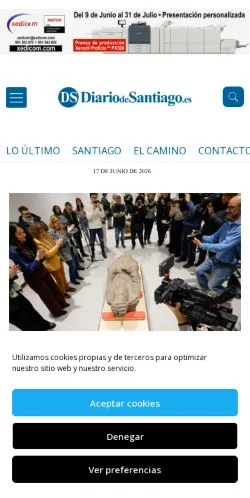Podgląd witryny Diario de Santiago, medium z kraju Hiszpania do artykułów sponsorowanych