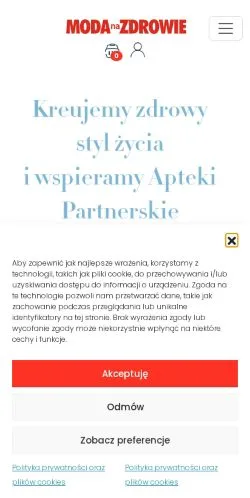 Forhåndsvisning af Moda na Zdrowie, medie fra Polen til sponsorerede artikler