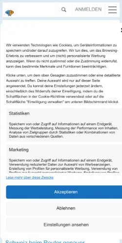 Vorschau der Website pocketpc, Medium aus Schweiz für gesponserte Artikel