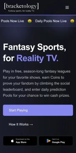 Podgląd witryny Bracketology, medium z kraju Stany Zjednoczone do artykułów sponsorowanych