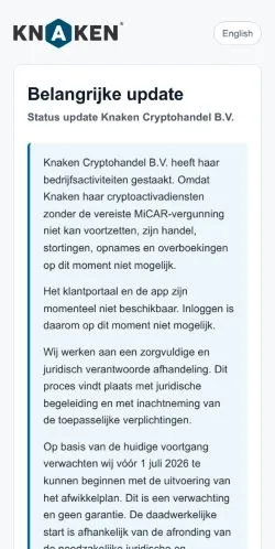 Anteprima del sito Knaken Cryptohandel, media di Paesi Bassi per articoli sponsorizzati