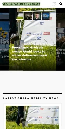 Podgląd witryny Sustainability Beat, medium z kraju Wielka Brytania do artykułów sponsorowanych