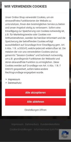 Anteprima del sito meineKüchengeräte.de, media di Germania per articoli sponsorizzati