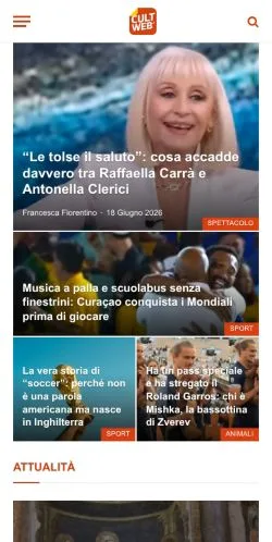 Vorschau der Website CultWeb, Medium aus Italien für gesponserte Artikel