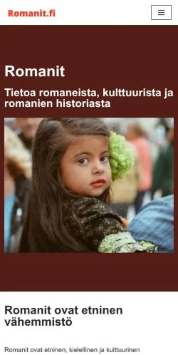 Aperçu du site Romanit Meillä, média de Finlande pour articles sponsorisés