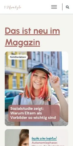 Anteprima del sito 1-2-Family Familienratgeber, media di Germania per articoli sponsorizzati