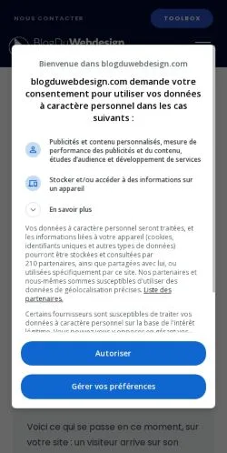 Aperçu du site Blog Du Webdesign, média de France pour articles sponsorisés