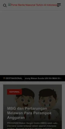 Anteprima del sito Nasional, media di Indonesia per articoli sponsorizzati