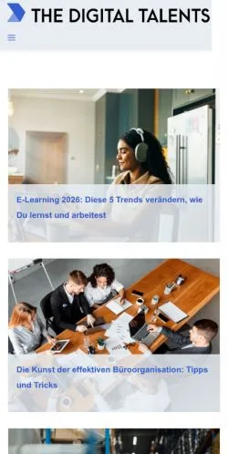 Anteprima del sito The Digital Talents, media di Germania per articoli sponsorizzati
