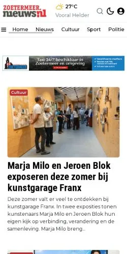 Podgląd witryny Zoetermeer, medium z kraju Holandia do artykułów sponsorowanych