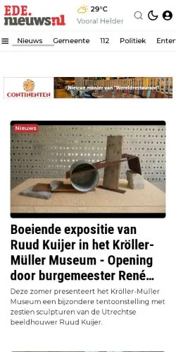 Anteprima del sito Ede-lokaal nieuws uit je gemeente., media di Paesi Bassi per articoli sponsorizzati