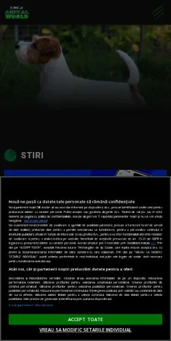 Vista previa del sitio Digi Animalworld, medio de Rumanía para artículos patrocinados