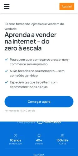 Podgląd witryny Ecommerce Na Prática, medium z kraju Brazylia do artykułów sponsorowanych