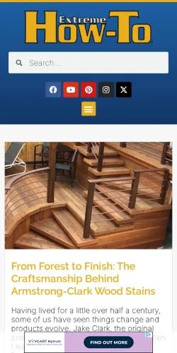 Preview of the Extreme How-To website, a media outlet in United States for sponsored articles