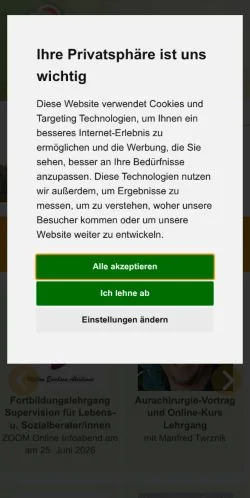 Anteprima del sito Lebe Bewusst, media di Austria per articoli sponsorizzati