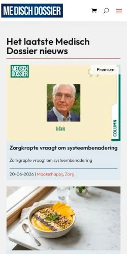 Anteprima del sito Medisch Dossier, media di Paesi Bassi per articoli sponsorizzati