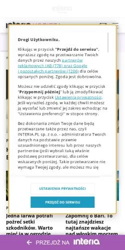 Podgląd witryny Kobieta W Interia, medium z kraju Polska do artykułów sponsorowanych