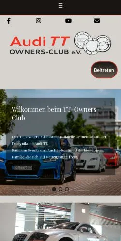 Podgląd witryny TT Owners Club, medium z kraju Niemcy do artykułów sponsorowanych