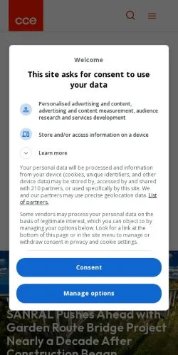 Anteprima del sito CCE News, media di Stati Uniti per articoli sponsorizzati