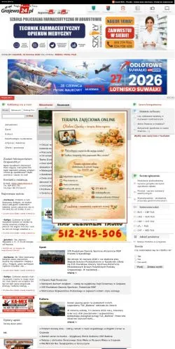 Anteprima del sito Grajewo24, media di Polonia per articoli sponsorizzati