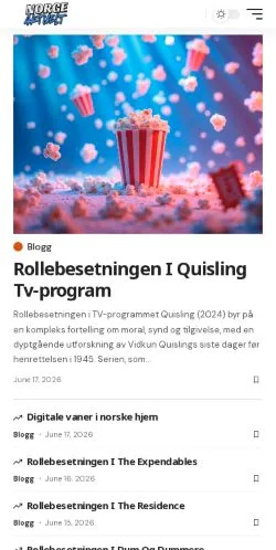 Anteprima del sito Norgeaktuelt, media di Stati Uniti per articoli sponsorizzati