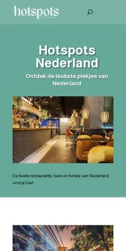 Anteprima del sito HotspotsNederland, media di Paesi Bassi per articoli sponsorizzati