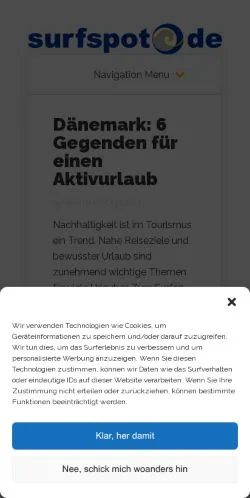 Forhåndsvisning af Surfspot, medie fra Tyskland til sponsorerede artikler