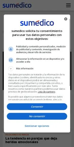 Pré-visualização do site Su Médico, meio de Espanha para artigos patrocinados