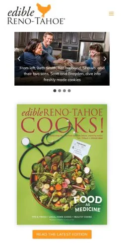 Podgląd witryny Edible Reno-Tahoe, medium z kraju Stany Zjednoczone do artykułów sponsorowanych