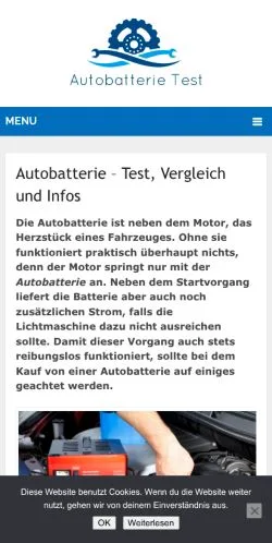 Anteprima del sito Autobatterie Test, media di Germania per articoli sponsorizzati