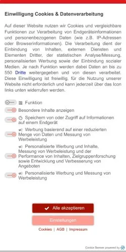 Anteprima del sito anpfiff, media di Germania per articoli sponsorizzati
