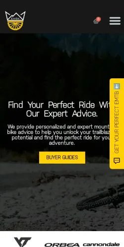 Anteprima del sito E-Mountain Bike Kings, media di Stati Uniti per articoli sponsorizzati