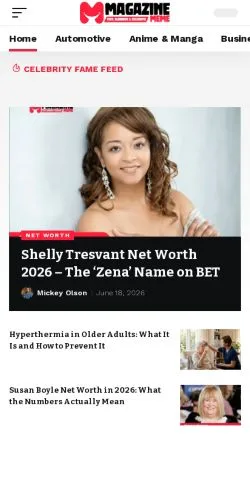 Anteprima del sito Magazine Meme, media di Stati Uniti per articoli sponsorizzati