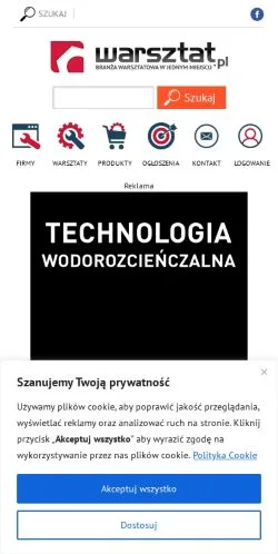 Anteprima del sito Warsztat, media di Polonia per articoli sponsorizzati