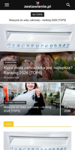Podgląd witryny Zestawienie, medium z kraju Polska do artykułów sponsorowanych