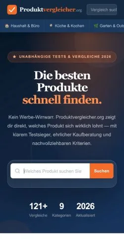 Anteprima del sito Produktvergleicher, media di Germania per articoli sponsorizzati