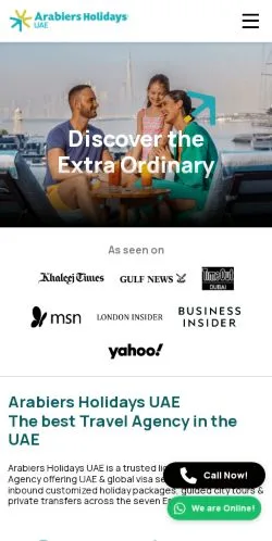 Forhåndsvisning af Arabiers Holidays UAE, medie fra USA til sponsorerede artikler