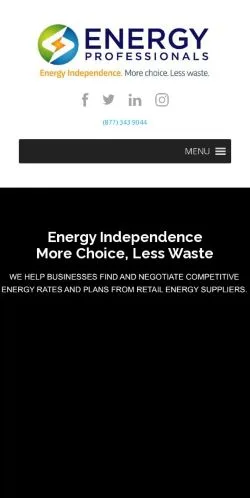 Sponsorlu makaleler için Amerika Birleşik Devletleri medyası Energy Professionals sitesinin önizlemesi
